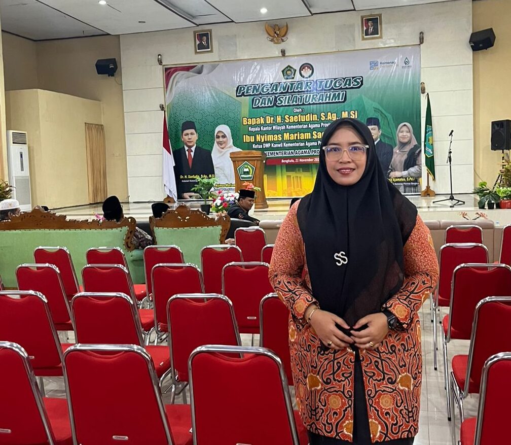 Ka.TU MTsN 1 Kota Bengkulu Hadiri Acara Silaturahmi dan Pengantar Tugas Kakanwil Kemenag Provinsi Bengkulu yang Baru