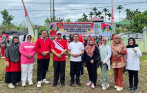 Semangat HAB Ke-80: Ka.MTsN 1 Hadiri Senam Bersama di Kemenag Kota Bengkulu