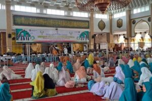 MTsN 1 Kota Bengkulu Hadiri Tabligh Akbar dan Zikir di Masjid Raya Baitul Izzah