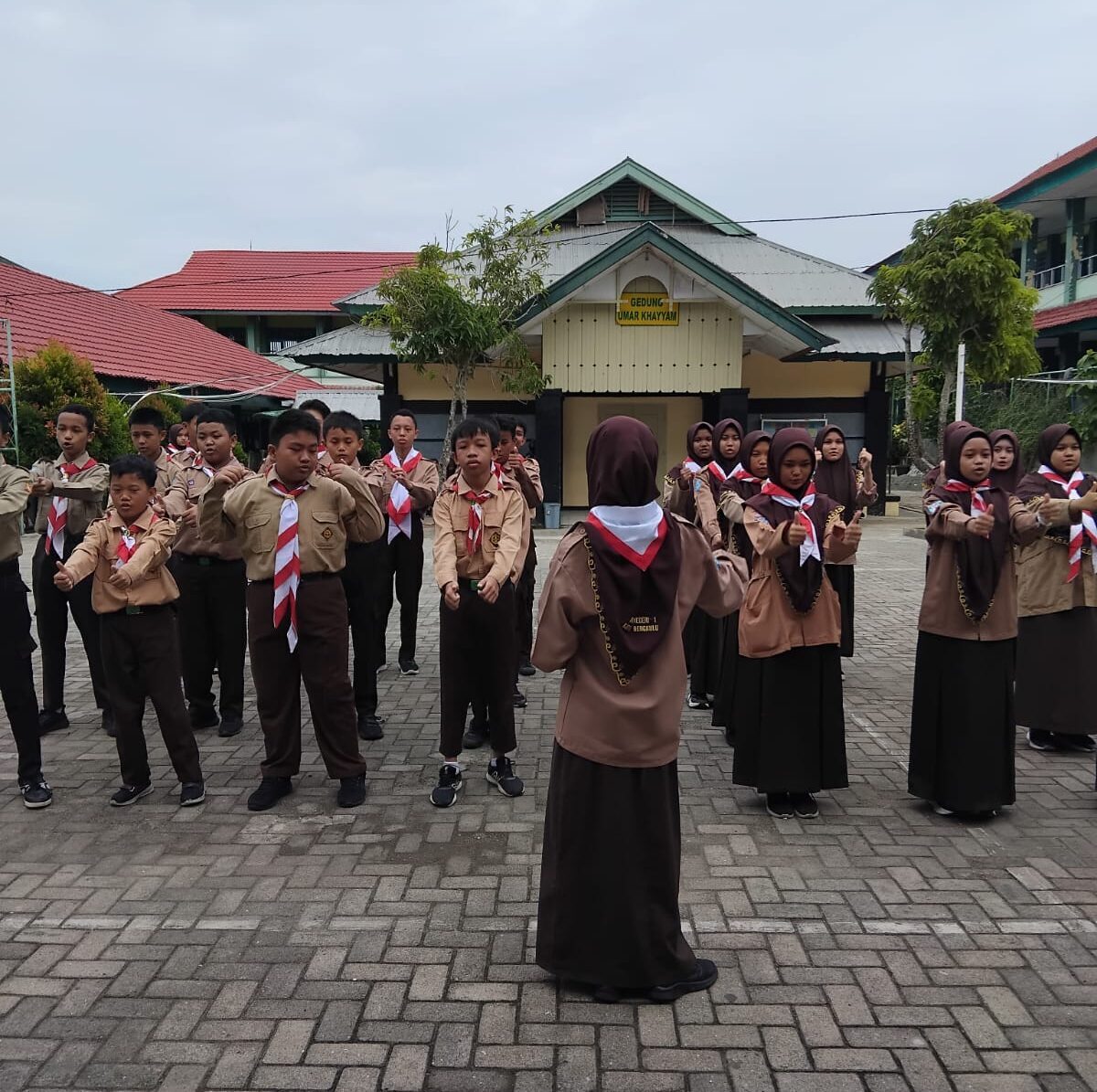 Pramuka Blok MTsN 1 Gelar Lomba Menyanyikan Mars Kota Bengkulu