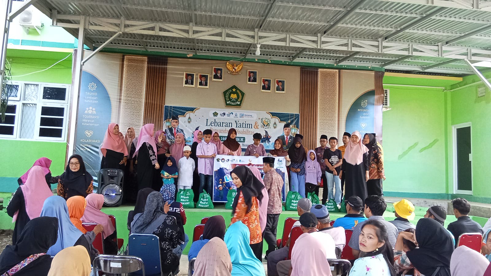 Diwakili Nadi Harianto, MTsN 1 Kota Bengkulu Hadiri Lebaran Anak Yatim