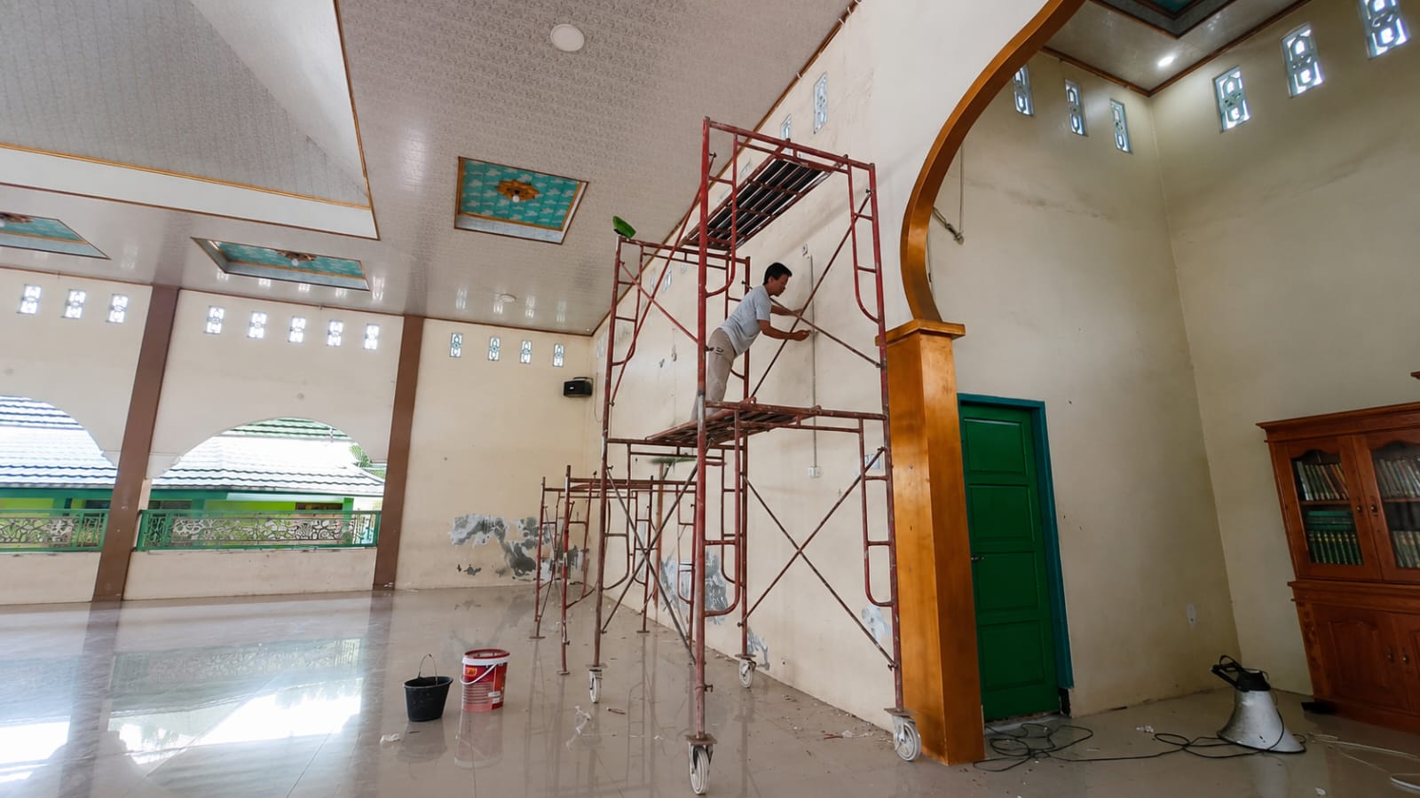 Perkuat Sarana Ibadah, MTsN 1 Kota Bengkulu Renovasi Masjid An-Nur Jelang KBM