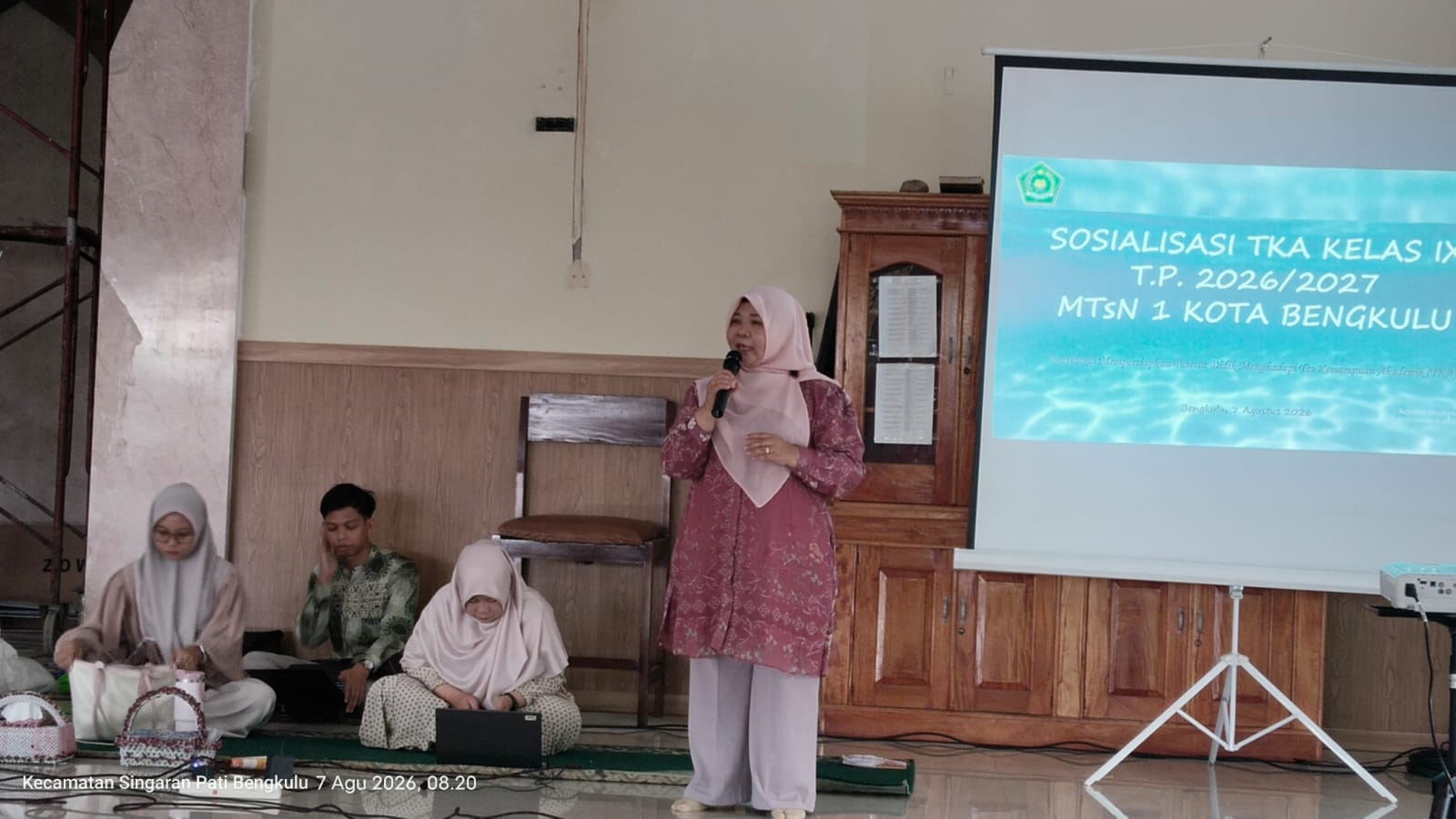 Ka.MTsN 1 Kota Bengkulu Ajak Orang Tua Bersinergi Sukseskan TKA Siswa Kelas IX