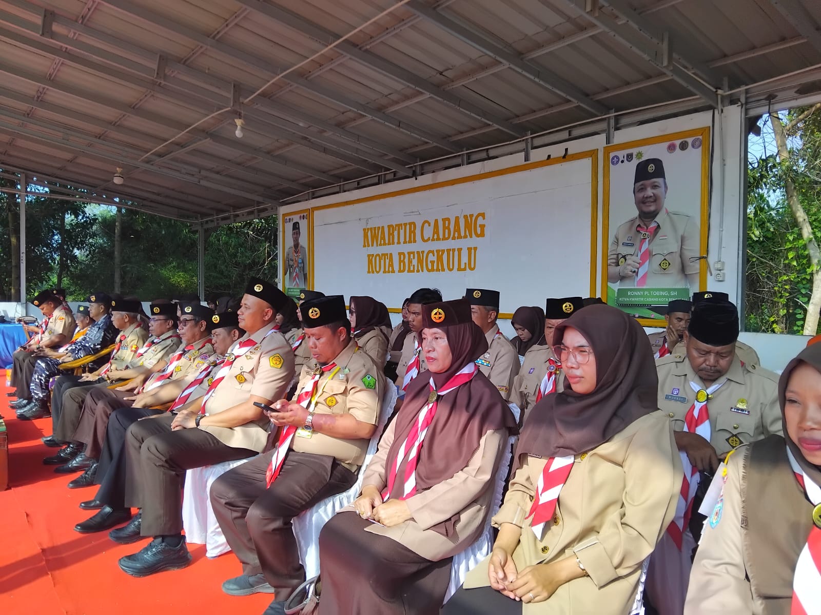 Bersama Gerakan Pramuka Kota Bengkulu, Pembina MTsN 1 Hadiri Pembukaan LJP di Buper Cadika