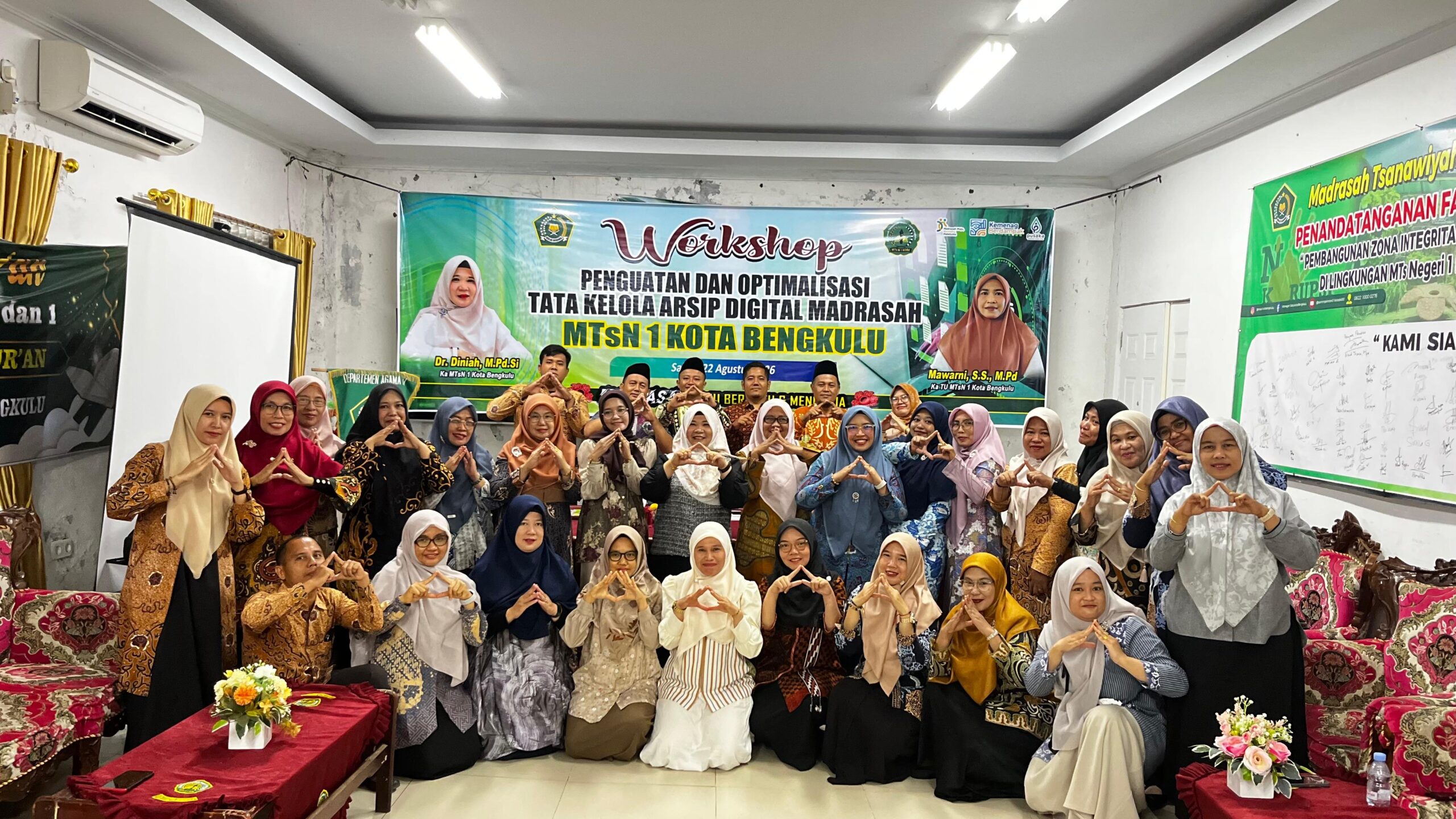 Tingkatkan Tata Kelola Administrasi, MTsN 1 Kota Bengkulu Gelar Workshop Penguatan dan Optimalisasi Arsip Digital Madrasah