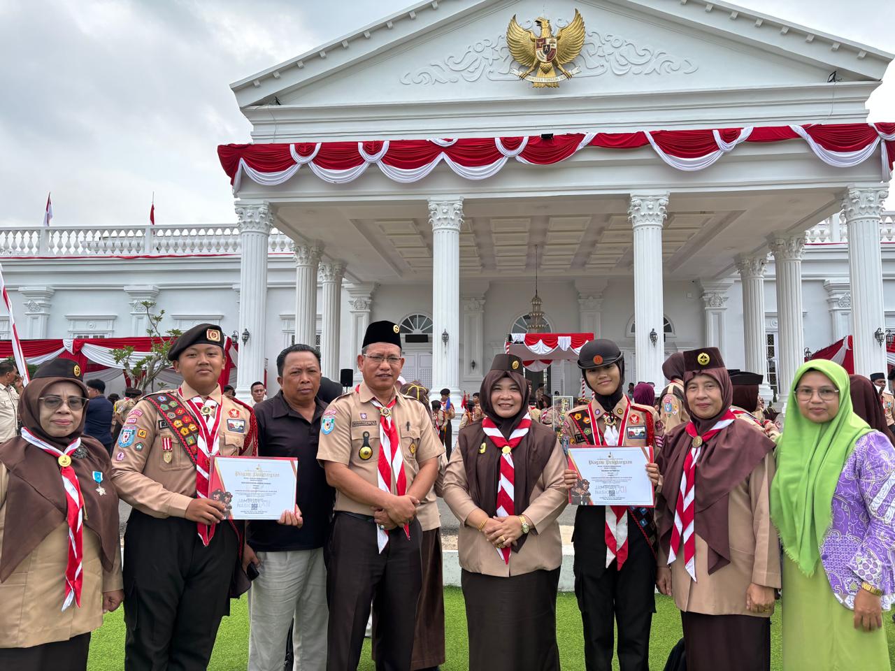 Raih Apresiasi, Kontingen Pramuka MTsN 1 Kota Bengkulu Terima TPOD dan Pramuka Garuda