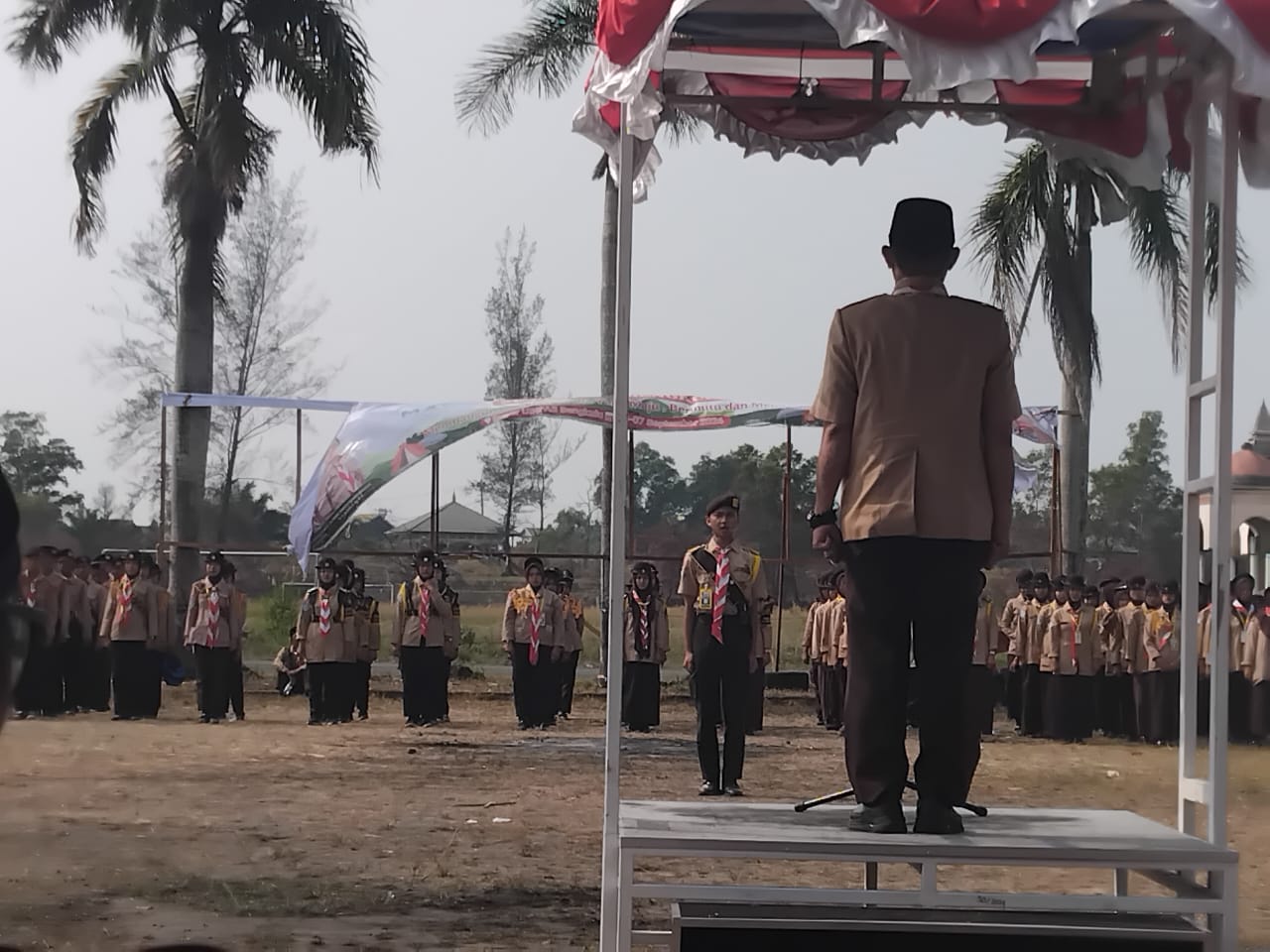 Tutup Rangkaian KPMD 2026, Kontingen Pramuka MTsN 1 Kota Bengkulu Ikuti Upacara dengan Penuh Khidmat