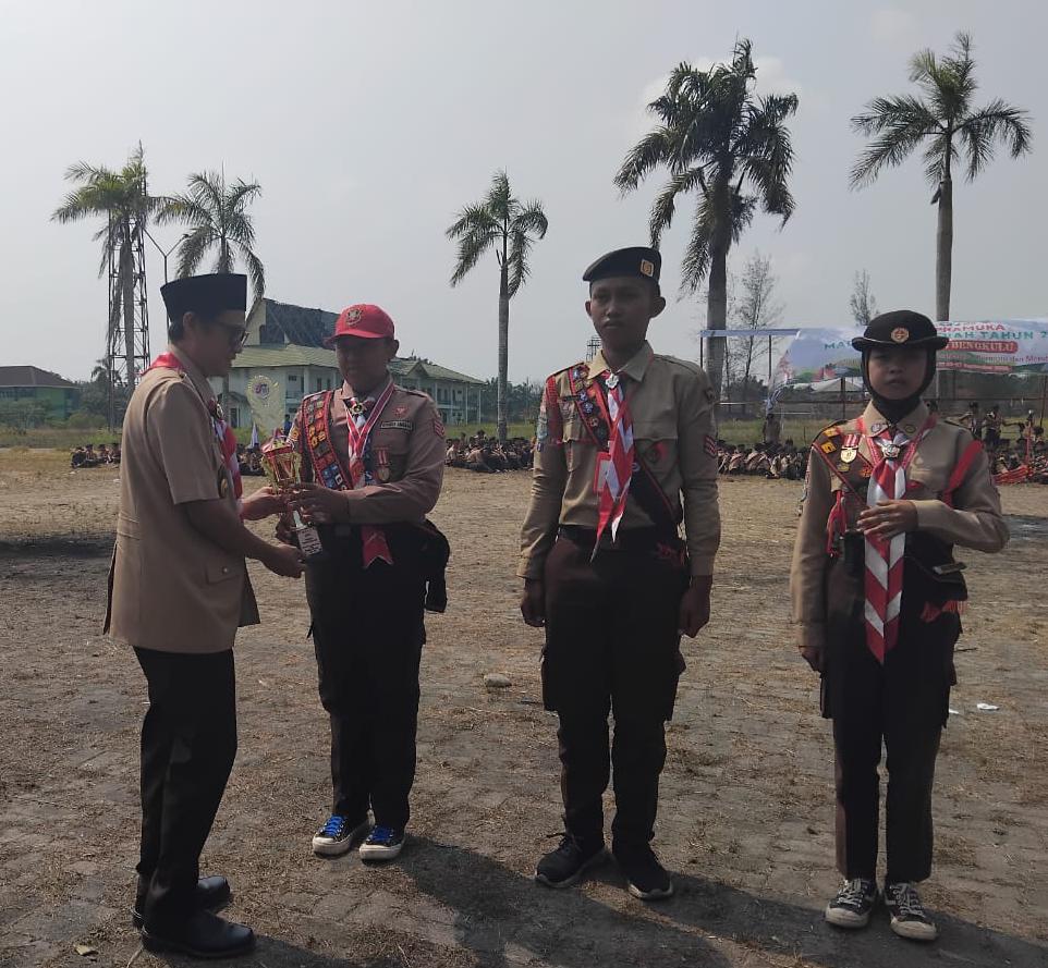 Raih Juara 1 Pionering, Kontigen Pramuka MTsN 1 Kota Bengkulu Torehkan Prestasi di KPMD 2026