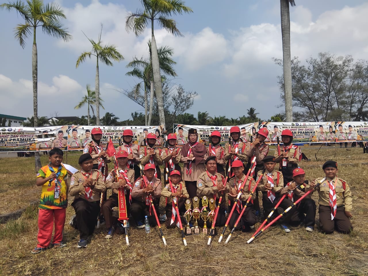 Borong Empat Prestasi, Kontingen Pramuka MTsN 1 Kota Bengkulu Gemilang di KPMD 2026